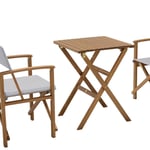 Chillvert Milan Fsc-certifierat Eukalyptus Hopfällbart Fyrkantigt Bord 56x56 Cm