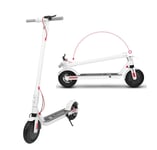 GASLIKE Electric Scooter for Teens And Adults, Folding Aluminum Frame, Suitable for Height 4.5-6.5Ft, Max Rider Weight 264Lbs, Power 36V 500W, White,36V 6AH
