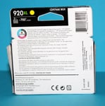 Genuine HP 920XL Yellow High Capacity Ink Cartridge (CD974AE)