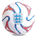 England Officially Licensed FA Cosmos Football - White, Size 5, 26 Panel For Kids and Adults
