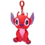 Disney Stitch Plush Keychain Red 4.5" 11.5cm