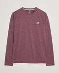 New Balance Running Athletics Run Long Sleeve T-Shirt Faded Plum
