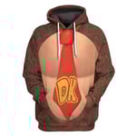 Mario Luigi Peach Bowser Donkey Kong Kostym Vuxna Hoodies Unisex Långärmad Tröjor Super Mario Bros Film Huvtröja Cosplay Kostymer Donkey Kong Donkey Kong L