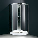Dusjkabinett 80x90 (V/H), Klart glass