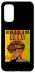Galaxy S20 Black Independence Day - Love a Black Vodka Girl Case