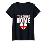 Womens England Lioness Football V-Neck T-Shirt