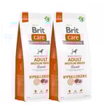 Brit Care Dog Adult Medium Breed Hypoallergenic Lamb 2x12 kg