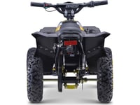 Triton Quad Hiperfect Batteridriven Gul 35 Km/H + Borstlös Motor 1000W + Uppblåsbara Hjul + Justering Av Sits