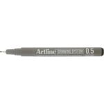 Fineliner Artline Drawing System 0.5 svart 12st