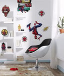 Komar Marvel Sticker mural Spider-Man Web Head – 100 x 70 cm (largeur x hauteur) – 8 pièces – Spider, araignée, décalcomanie, sticker mural, décoration murale, chambre d'enfant – 14740h
