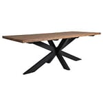 Mer Hemma Bretagne matbord ek/svart 220x100 cm