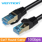 Vention Cat7 Câble Ethernet RJ45 Gigabit Réseau LAN Câble RJ45 Patch Cord 1m2m3m4m5m10m40m pour PC Routeur Ordinateur Portable Câble Ethernet, CAT7 VPC7SSTP- 8m-