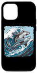 iPhone 15 Pro Opossum Riding Shark Kanagawa Wave Funny Possum Humor Case
