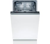 BOSCH Series 2 SPV2HKX42G Slimline Fully Integrated WiFi-enabled Dishwasher, Silver/Grey