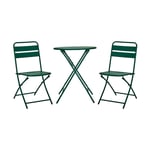 House Doctor Helo coffee set with 2 chairs Dark green