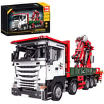 12che Technic Grue Camion Télécommande 3295 pièces RC Grue Camion Kit de Blocs de Construction Compatible avec Lego