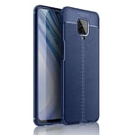 Xiaomi Redmi Note 9S/Note 9 Pro Leather Texture Case Navy