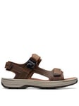 Clarks Saltway Trail Sandals - Brown, Brown, Size 7, Men