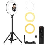 Diyife Ring Light, CRI 97 110LED Ring Lights with Stand Photography Studio Light Stand for Phone Camera, Dimmable Video Light Kit with Remote Control for Streaming Makeup Selfie