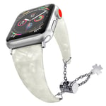 Apple Watch Series 5 44mm elegant watch band - White
