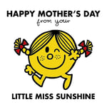 Mr Men 3D Holographic Greetings Card - Happy Mother's Day - Little Miss Sunshine