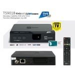 Pack Tivùsat Récepteur satellite, Décodeur Tivùsat HD - TELE System TS9018HEVC + Carte Tivùsat HD Activation Comprise - DVB-S / S2 HD, Classique 10 bits, HD 1080p