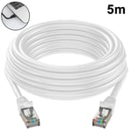 Cat6 Ethernet-kabel Gigabit platt nätverkskabel LAN-kabel med kabelklämmor Snagless Rj45-kontakter för dator/modem/router/X-Box snabbare än Cat5e/Cat5
