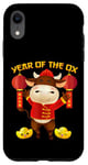 iPhone XR Year of the OX 2021 Funny Happy Chinese New Year 2021 Gift Case