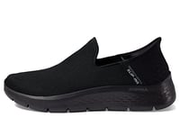 Skechers Men's Gowalk Flex Slip-ins-Sporty Slip-on Hiking Shoes | Air-Cooled Memory Foam Sneaker, Black, 7 UK