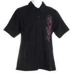 All Over the World S/S Polo Shirt - Black