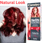 Delia Cameleo Neon Red Hair Color Cream - 60ml Tube of Vibrant Semi-Permanent