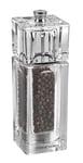 Cole & Mason H33501P Cube Clear Pepper Mill, Precision+, Acrylic, 145 mm, Single, Includes 1 x Pepper Grinder