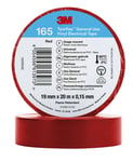 3M Temflex 165 Eltejp 20m x 19mm Röd