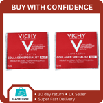 2 X Vichy Liftactiv Collagen Specialist Night Cream - 15ml (Brand New)