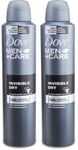 Dove Men+Care Invisible Dry Antiperspirant Deodorant Spray 250ml X 2