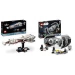 LEGO Star Wars Tantive IV Set, Collectible 25th Anniversary Starship Model Kit for Adults to Build & Star Wars TIE Bomber Model Building Kit, Starfighter with Gonk Droid Figure & Darth