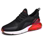 Herr Air Sport Löparskor Andningsbara Sneakers Max 270 SvartRöd SvartRöd BlackRed 37