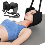 CRYX Hammock for Neck,Durable Portable Head Hammock to Reduce Neck Pain,Shoulder Pain,Cervical Neck Traction & Relaxation Sling Self Massager for Office,Black