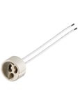Pro GU10 lamp holder / base / socket with twin cable