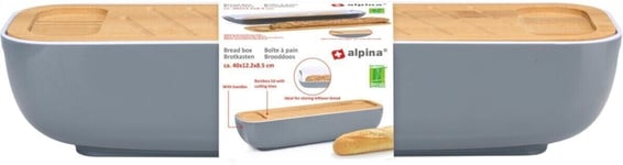 Large Bread Bin plastic Container Bread Box Kitchen Loaf Food Storage Wooden Lid