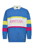 Gant Usa Archive Rugger *Villkorat Erbjudande Polos Long-sleeved Blå GANT
