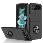 Samsung Galaxy Z Flip 4 Skal Med Magnetisk Ringhållare Svart