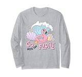 Flamingo Go With The Float Summer Pool Party Vacation Cruise Long Sleeve T-Shirt