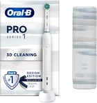Oral-B Pro 1 680 Electric Toothbrush Design Edition Rechargeable White with Case