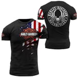 För HarleyDavidson Motorcykel T-shirts Herr Sommar Casual Kortärmad Topp Tee C C 3XL