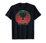 Hot Air Balloon Flying Retro Vintage 80s Style T-Shirt