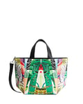 Desigual Bols_Virtual Pink Valdivia, Sac de Courses Femme, Vert, Einheitsgröße