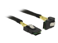 Delock - SAS intern kabel - SAS 6Gbit/s - Mini SAS (SFF-8087) (hann) rett til Mini SAS (SFF-8087) (hann) vinklet - 50 cm