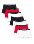 Tommy Hilfiger Boys Boxer Shorts Trunks Underwear, Multicolor (Wh/ De/ Pr Re), 4-5 Years