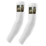 DIYthinker Green Forestry Science Nature Scenery Arm Sleeves Glove Cover UV Sun Protection